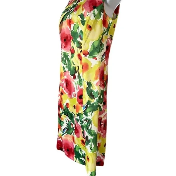 Alyx | Floral Print Dress | Front Pleated Detail - Picture 4 of 8